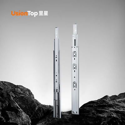 YX-B4510H 不锈钢三节缓冲钢珠滑轨
